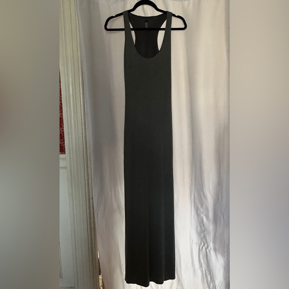 Laundry By Shelli Segal Charcoal Maxi Dress Size 8